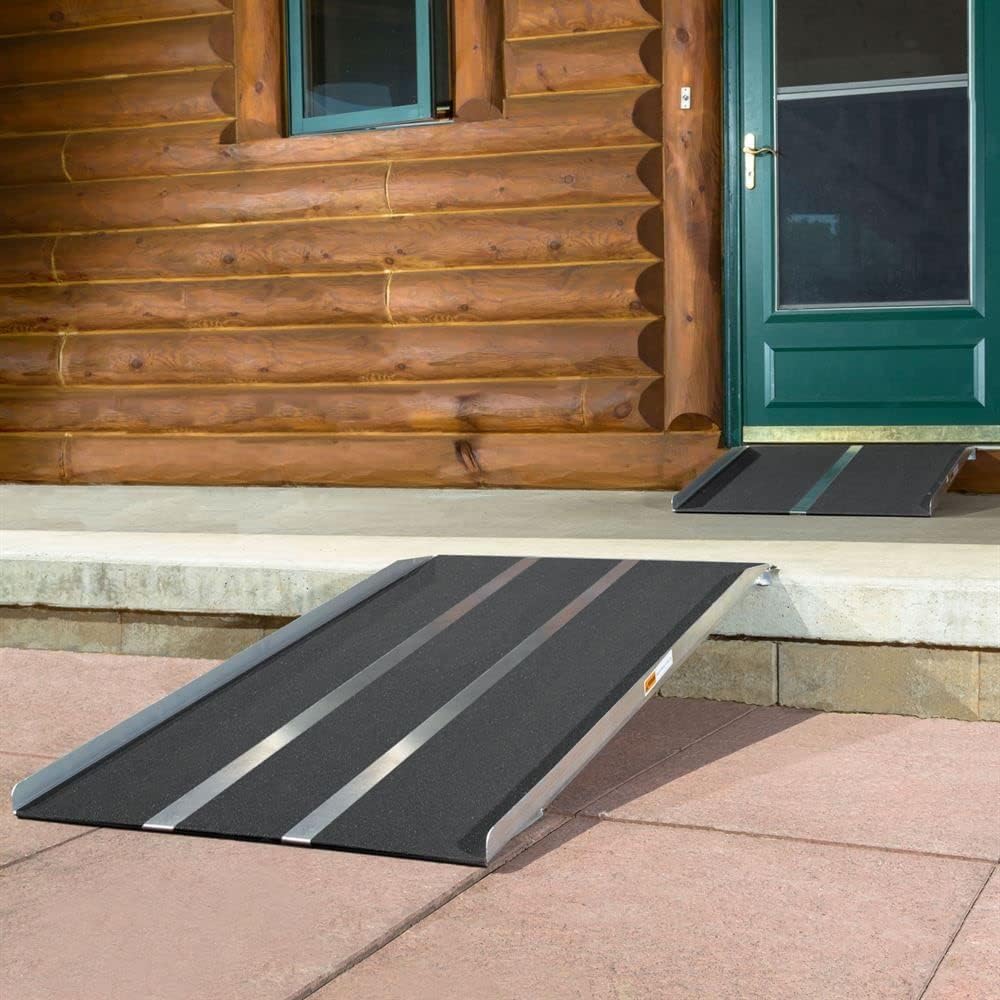 Silver Spring Rampa de umbral de aluminio de 6″ de alto – 36″ de largo x 36″ de ancho