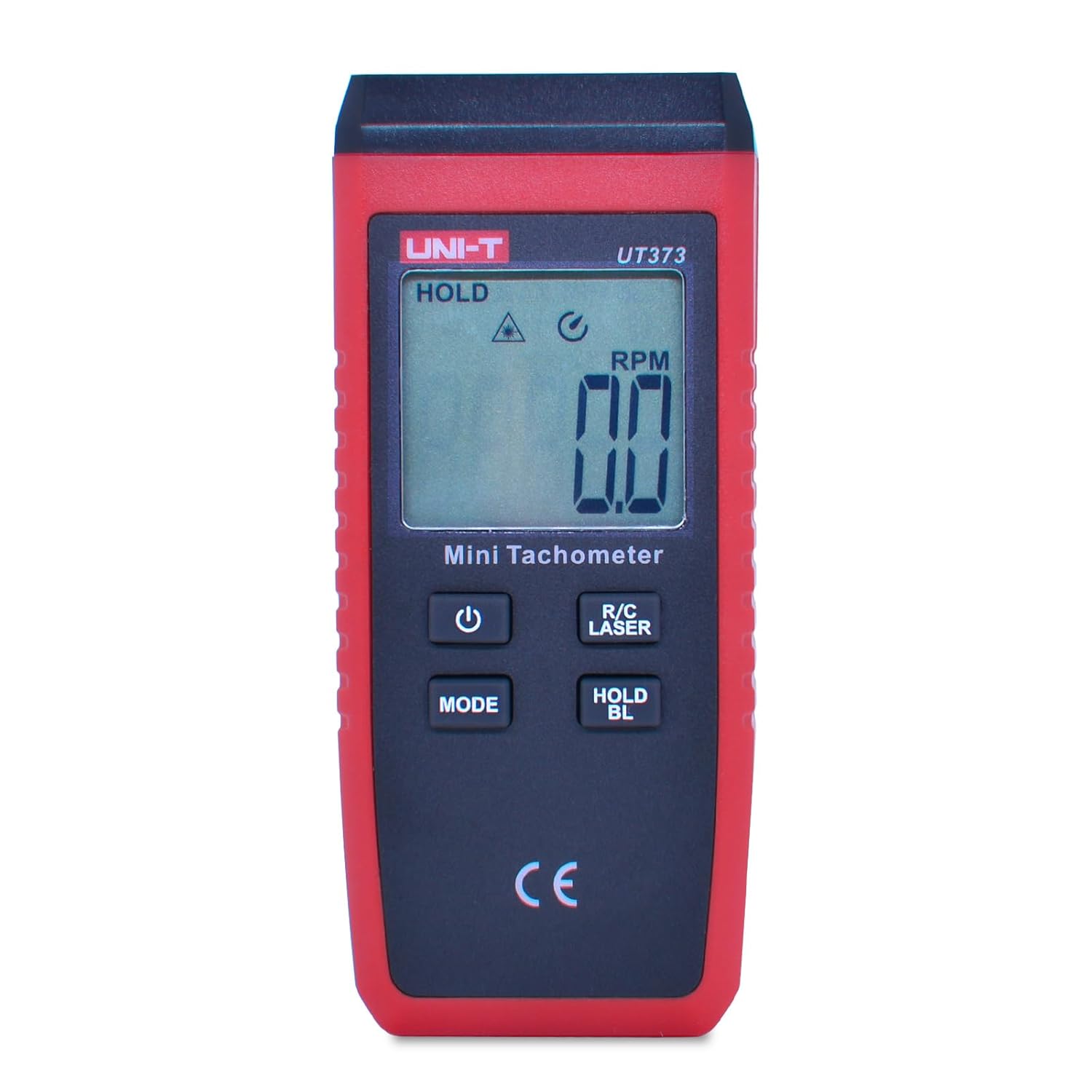 UNI-T Mini tacómetro digital sin contacto LCD tacómetro RPM rango 10-99999RPM tacómetro odómetro Kmh retroiluminación, UT373
