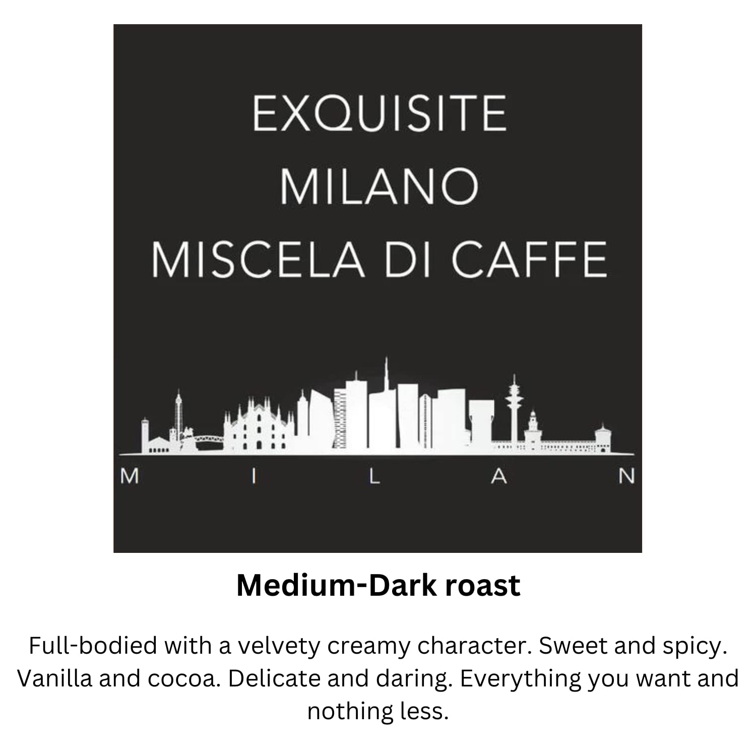 Enjoue Exquisito café integral en grano 8.8 oz250 g (8.82 oz, Milano Miscela)