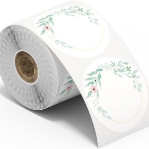 Itari Etiquetas adhesivas redondas de 2 pulgadas para impresora térmica, etiquetas de código QR para almacenamiento, etiquetas circulares de papel Itari Etiquetas adhesivas redondas de 2 pulgadas para impresora térmica, etiquetas de código QR para almacenamiento, etiquetas circulares de papel