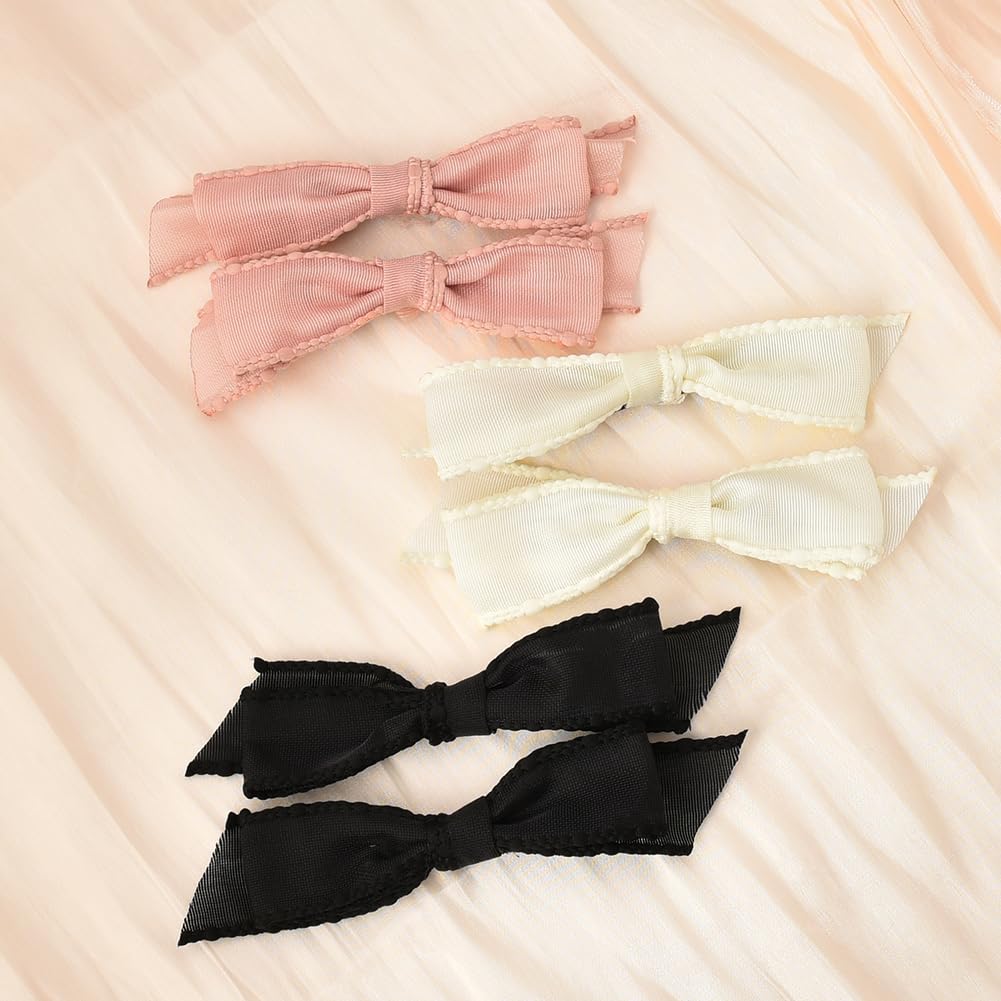 Pinzas para el cabello con lazo, accesorios para mujeres y niñas, lazos de gasa, pasadores para el pelo para adolescentes, pinzas de lazo de