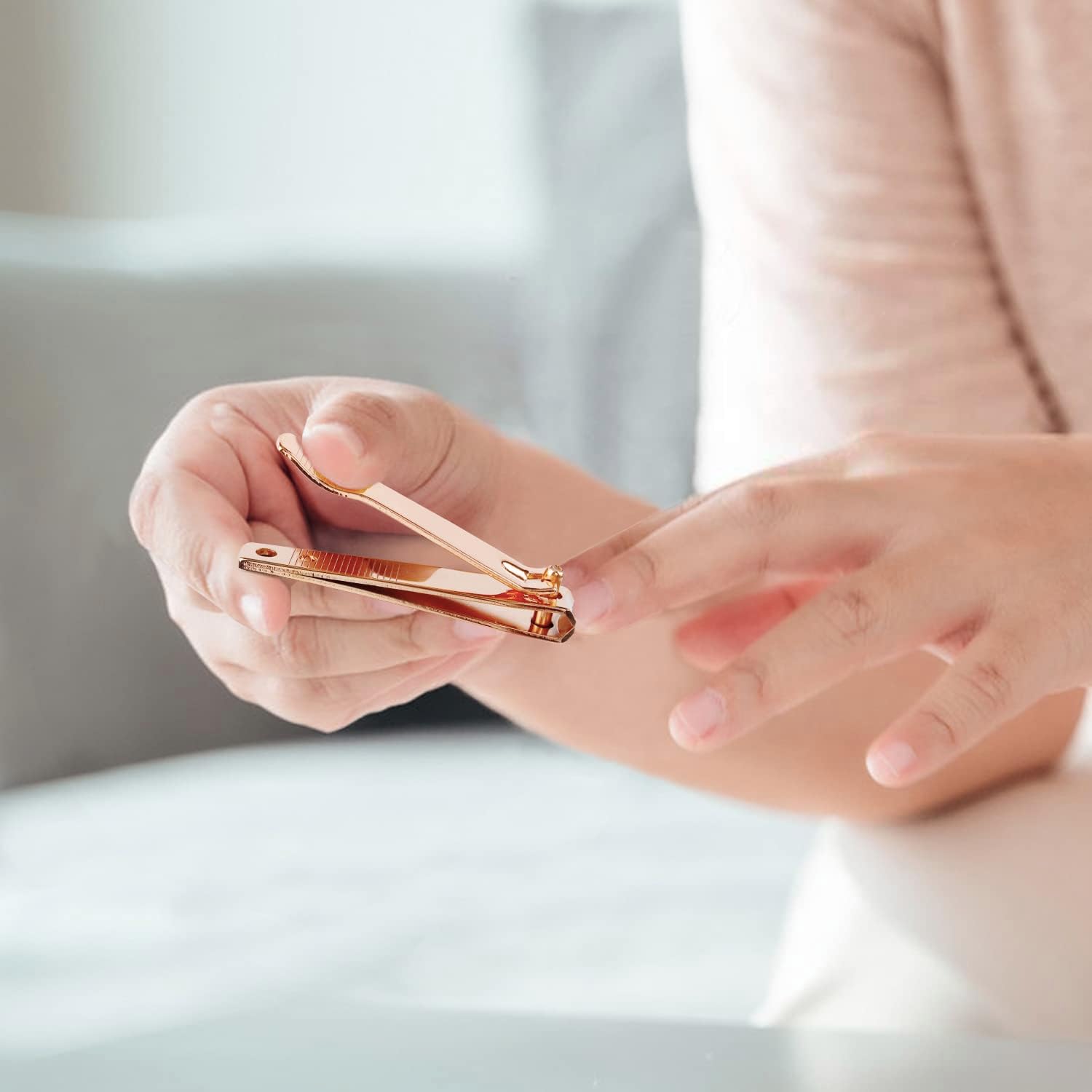 Rocutus Tijeras de uñas portátiles para adultos, cortaúñas para pedicura, tijeras pequeñas para el hogar, tijeras de manicura para pies,