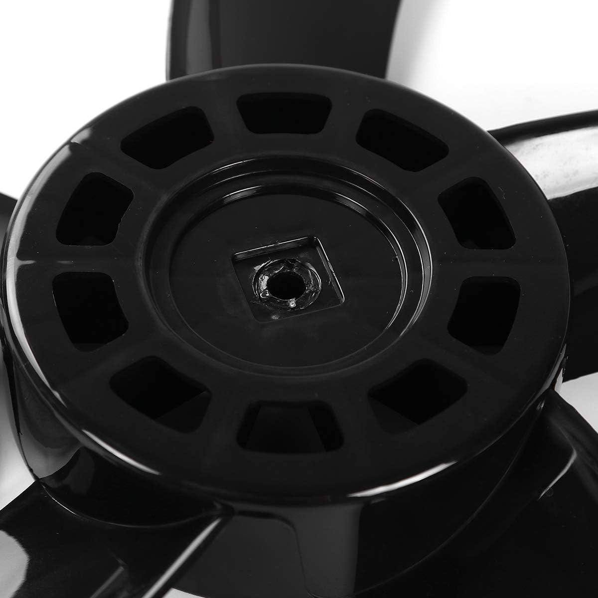 YiZYiF Ventilador de mesa con pedestal para el hogar, ventilador de 20 pulgadas, hoja de ventilador de plástico, 5 hojas, accesorios con cubierta de