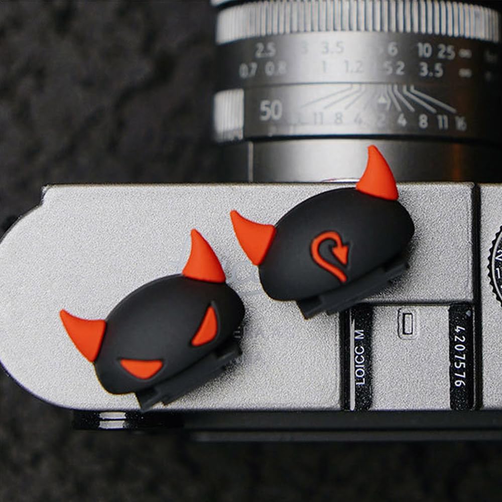 ZOSTLAND Funda especial para cámara SLR, protector de zapatos, compatible con Sony Fuji Canon, Nikon Pentax Leical (Devil + Cat)