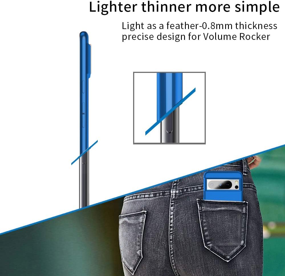 X-level Funda para Google Pixel 8 Pro ultrafina y delgada serie Guardian, fundas para teléfono, suave, flexible, poliuretano termoplástico, acabado
