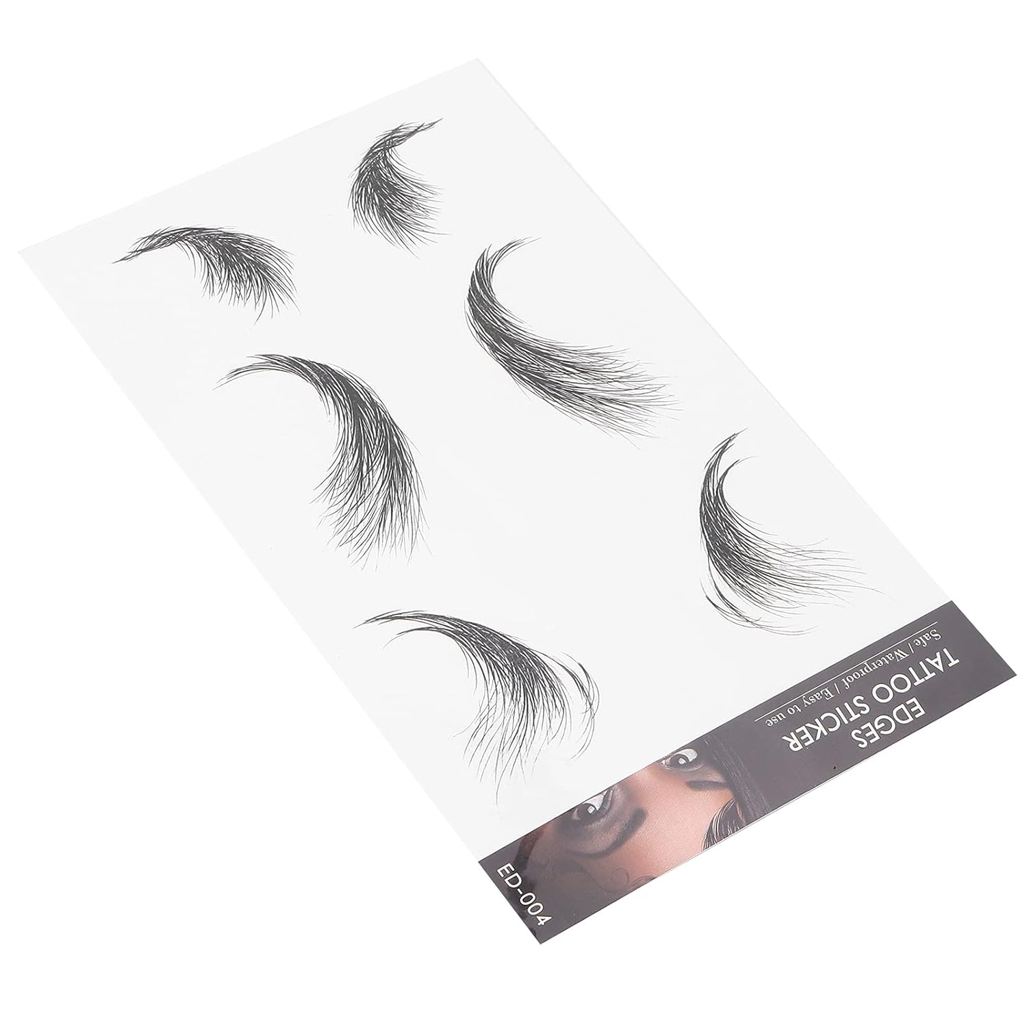 Adhesivo de tatuaje para el cabello, adhesivo temporal para el cabello, calcomanías de línea de cabello, peinados de mujer, tatuaje, tatuaje de