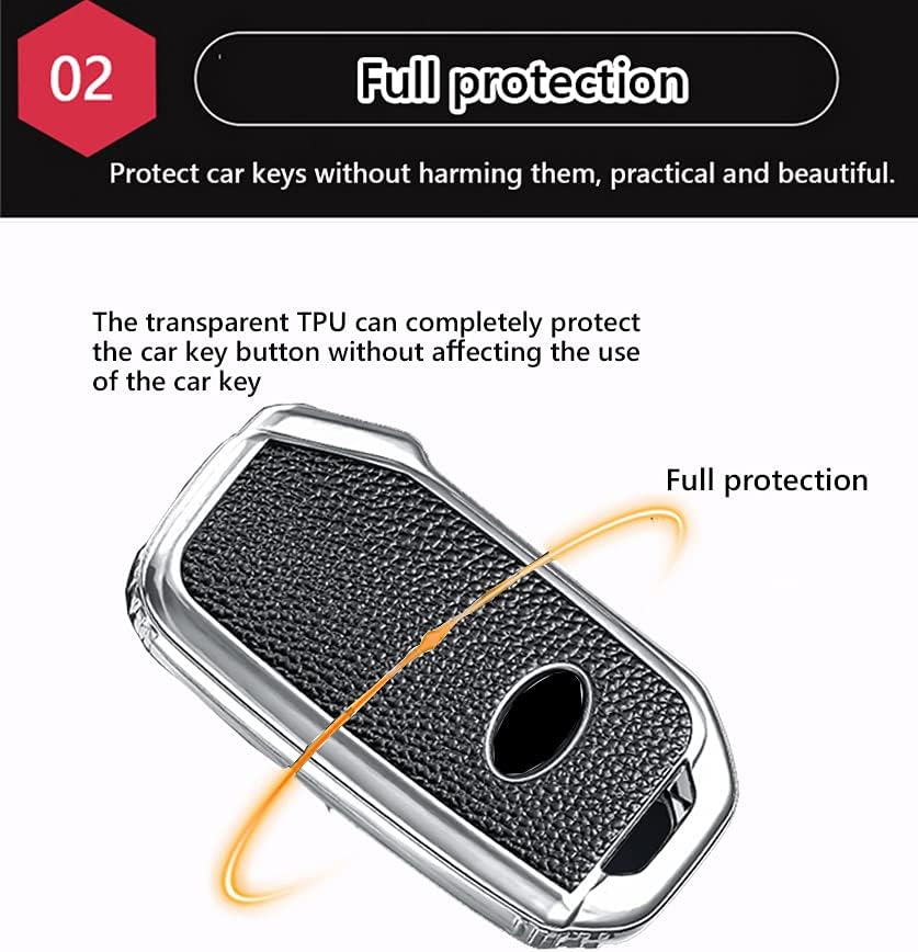 Gran suerte TPU – Funda protectora para llave de coche, con llavero (rojo) para Kia Soul (2020-2022) Forte (2019-2021) Telluride (2020-2021)