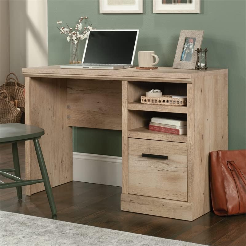 Sauder Aspen Post – Escritorio de madera con acabado de roble