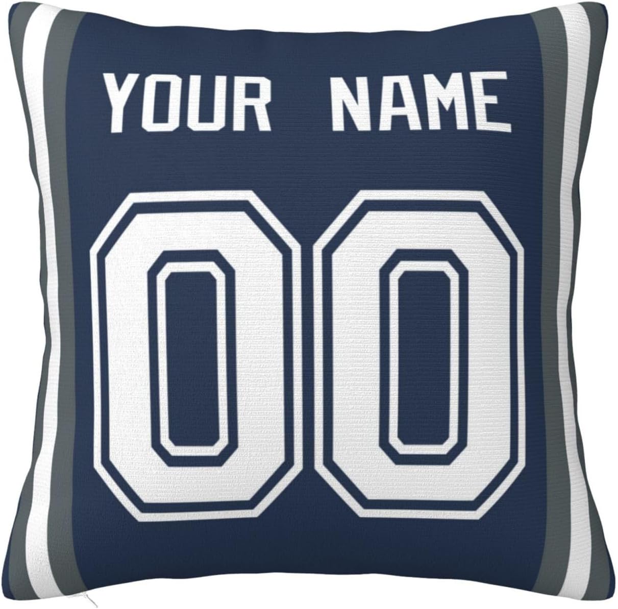 MMAOLP Funda de almohada personalizada con nombre y número, ideas románticas, regalo para pareja, sin relleno, 12 x 12 pulgadas