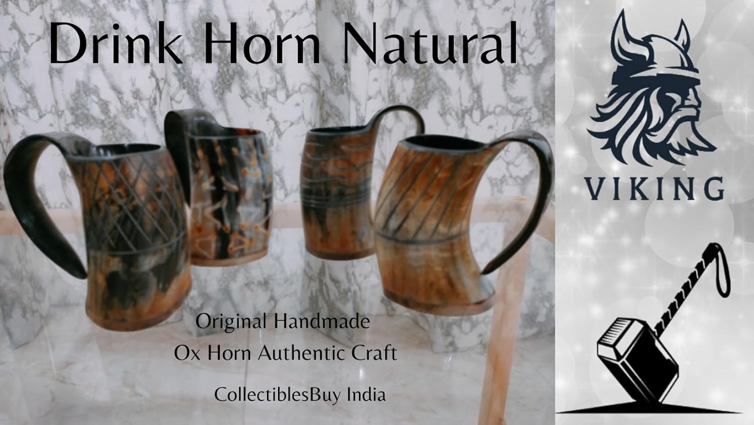 Taza vikinga hecha a mano con cuerno para beber, medieval, renacentista, cerveza Ale Mead, apta para alimentos, decoración para el hogar y la
