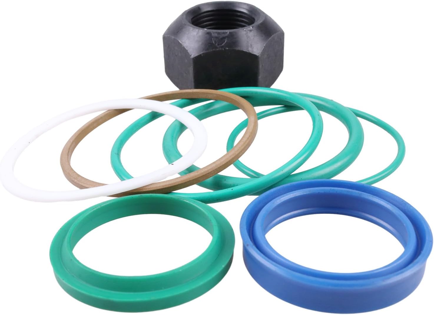 WQSING Kit de tuercas de sello de cilindro inclinable 7199903 compatible con Bobcat S510 S530 S550 S570 S590 S595 T550 T590 T595 E25 E26 E27 E27Z