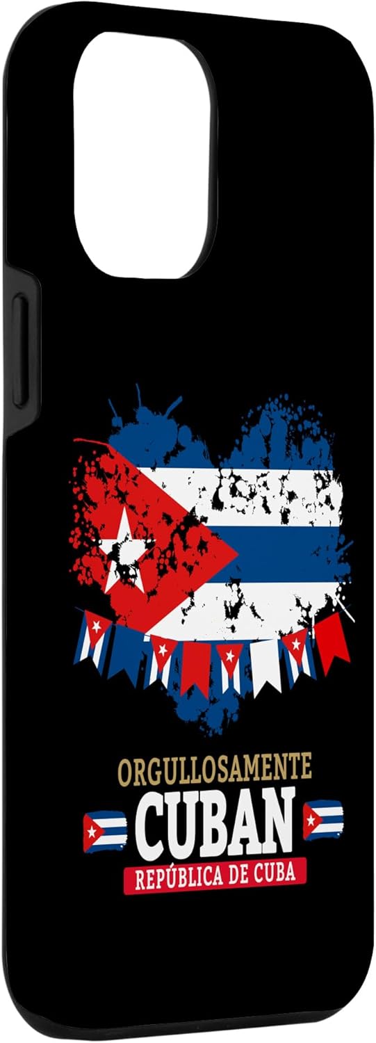 iPhone 13 Pro Max Ideas de trajes de bandera cubana para mujeres y funda de bandera hispana de Cuba
