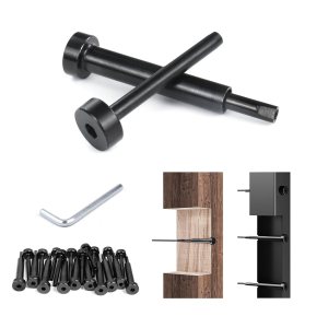 Sexyrobot Kit de barandilla de cable invisible de 18 pulgadas, color negro, tensor de estampación y extremo de perno T316 de acero inoxidable para Sexyrobot Kit de barandilla de cable invisible de 18 pulgadas, color negro, tensor de estampación y extremo de perno T316 de acero inoxidable para