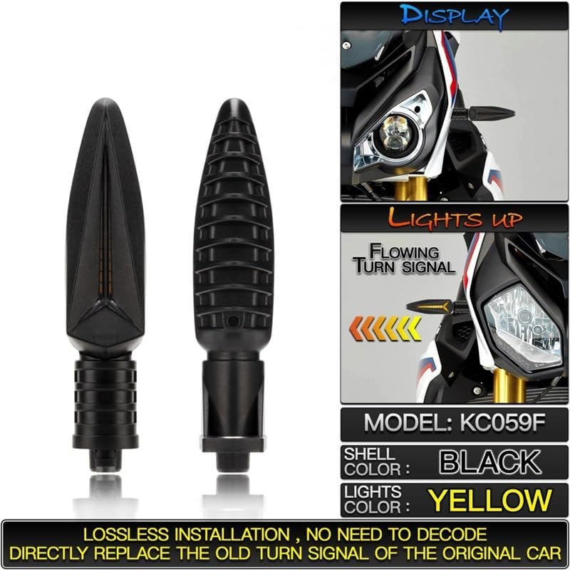Motorcycle Turn Signal Light Flowing Water Blinker 12-V Flasher FOR B-MW R1200GS F800F650GS F700GS R 1200 GS G310GS (Color  2PCS Rear)