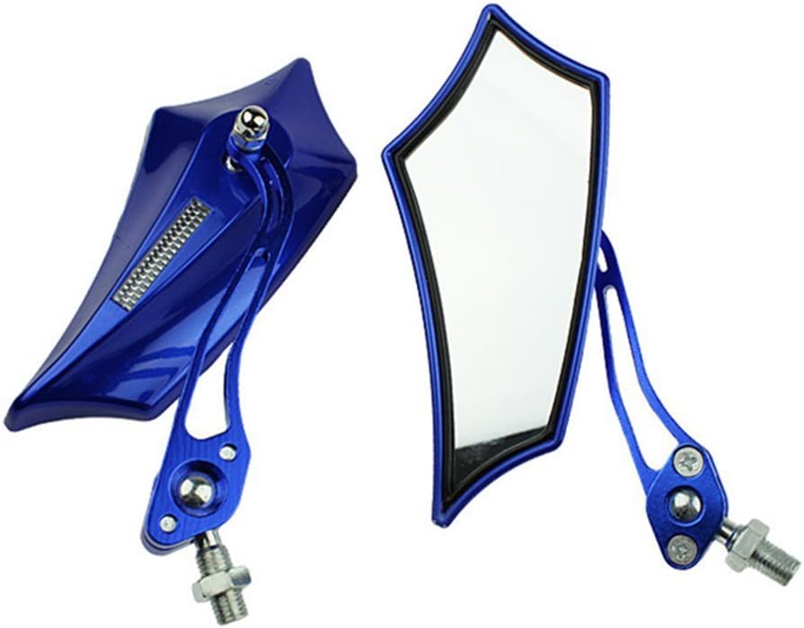 ESUPPORT Azul Universal Motocicleta Motocicleta Bicicleta 0.315 in 0.394 in Vista Trasera Espejo Lateral Scooter ATV