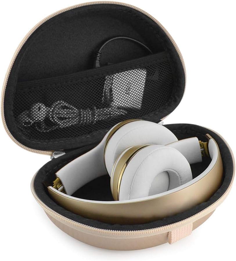 Geekria Shield – Funda para auriculares compatible con Beats Studio Pro, Solo 3, Solo 2, Solo HD, funda de repuesto rígida de viaje con