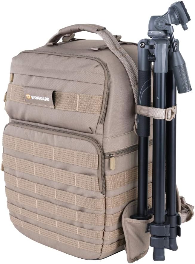 VANGUARD VEO Range T48 BG – Mochila para cámaras réflex digital profesionalessin espejo, estilo táctico, color beige