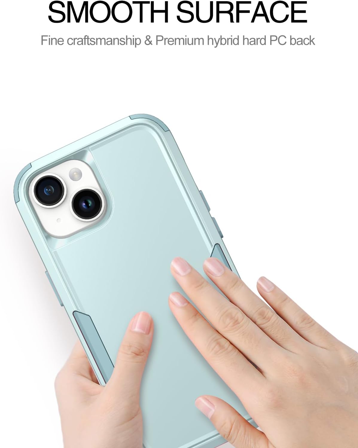 BENTOBEN Funda para iPhone 15, 3 en 1, resistente, híbrida, a prueba de golpes, policarbonato duro, TPU suave, antideslizante, protección para