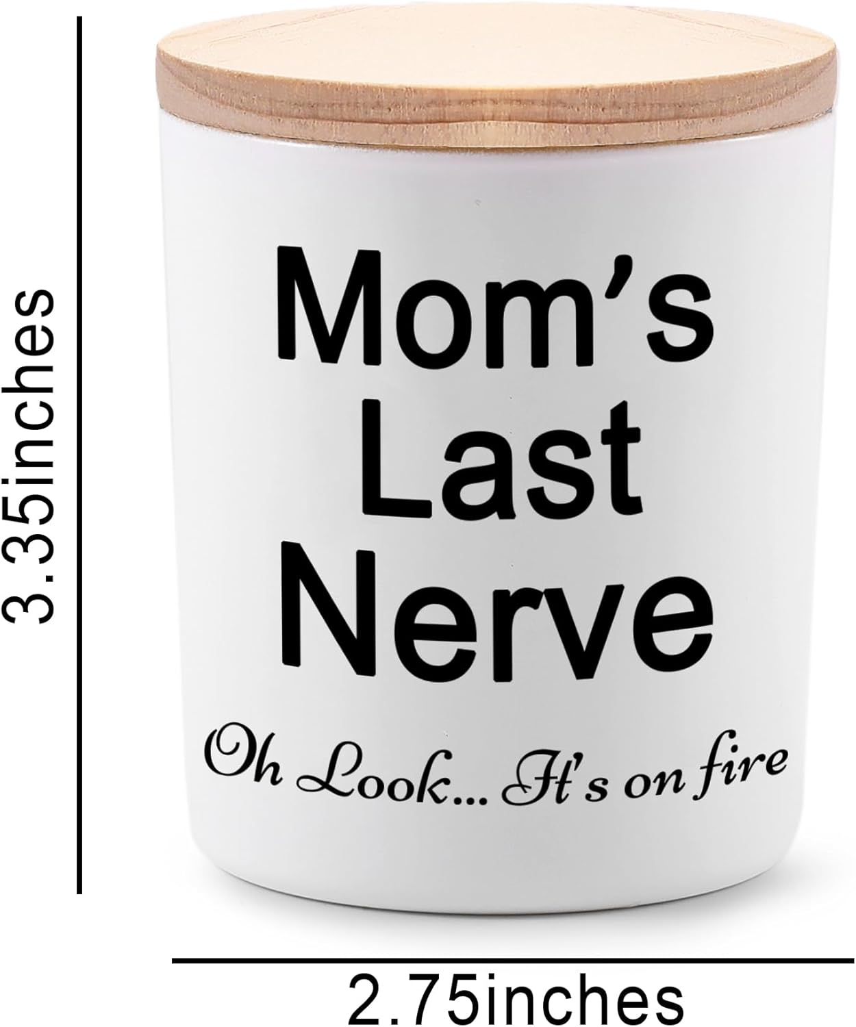 Velas de regalo para mamá de hija o hijo, divertidas velas únicas de Navidad, cumpleaños, día de la madre, regalos para mamá, mamás, Last Nerve Oh