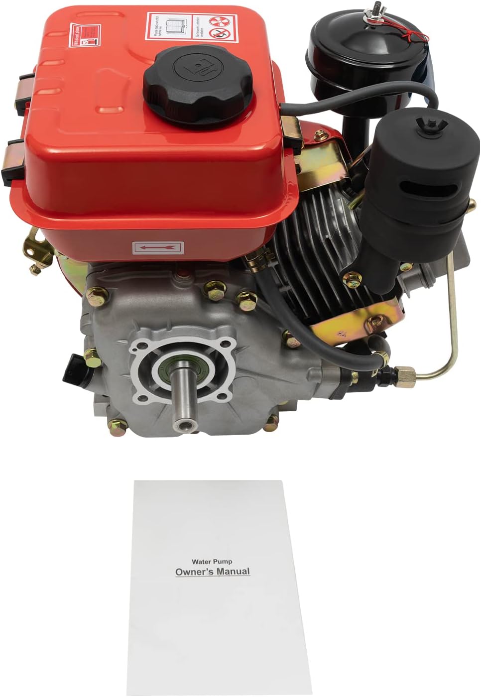 QUEWATSA Motor diésel de 4 tiempos, motor Go Kart de 2.2kW, motor monocilíndrico refrigerado por aire, sistema de arranque de retroceso, motor