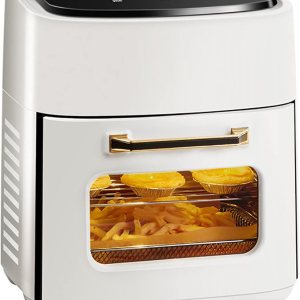 Horno freidora de aire digital 5 en 1 con circulación de aire rápida, pantalla LED sin aceite, cesta antiadherente con temporizador de 60 minutos y Horno freidora de aire digital 5 en 1 con circulación de aire rápida, pantalla LED sin aceite, cesta antiadherente con temporizador de 60 minutos y