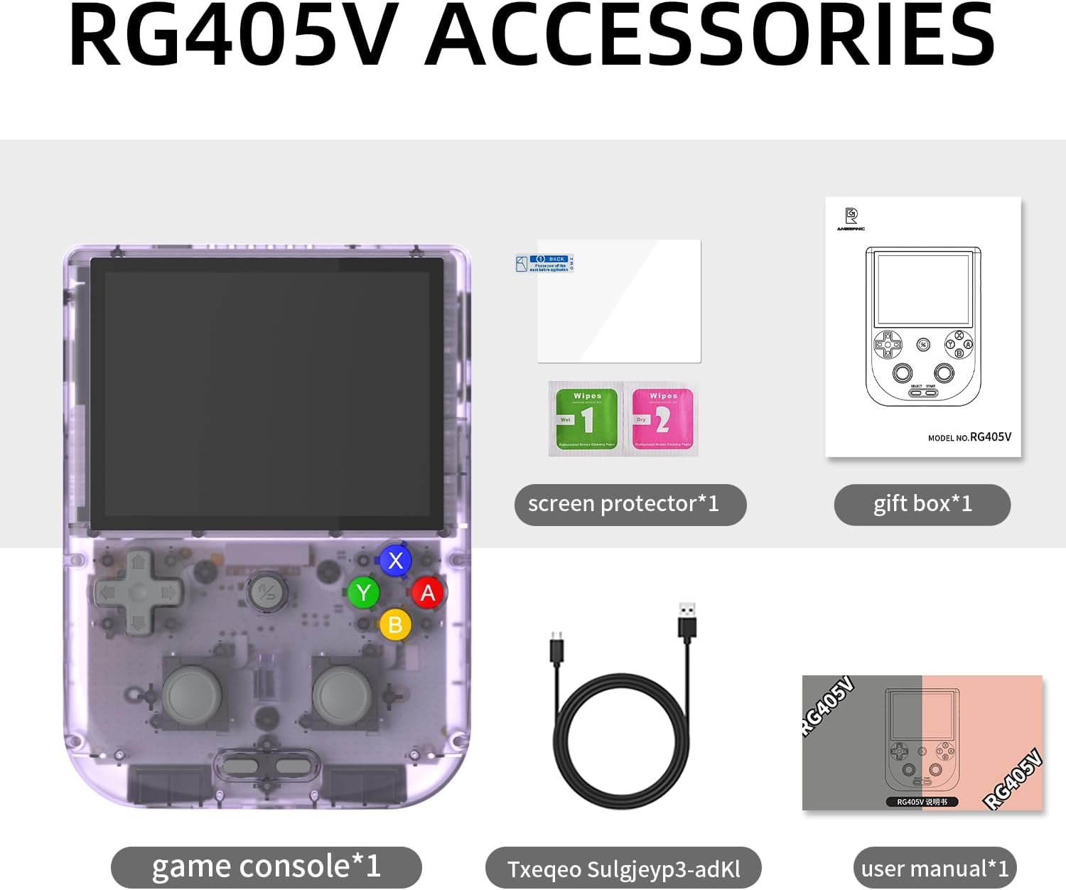 RG405V Video Consola de juegos portátil de 4 pulgadas, pantalla táctil IPS Android 12 T618 5500mAh Batería Portátil Retro Player 5G WiFi Bluetooth
