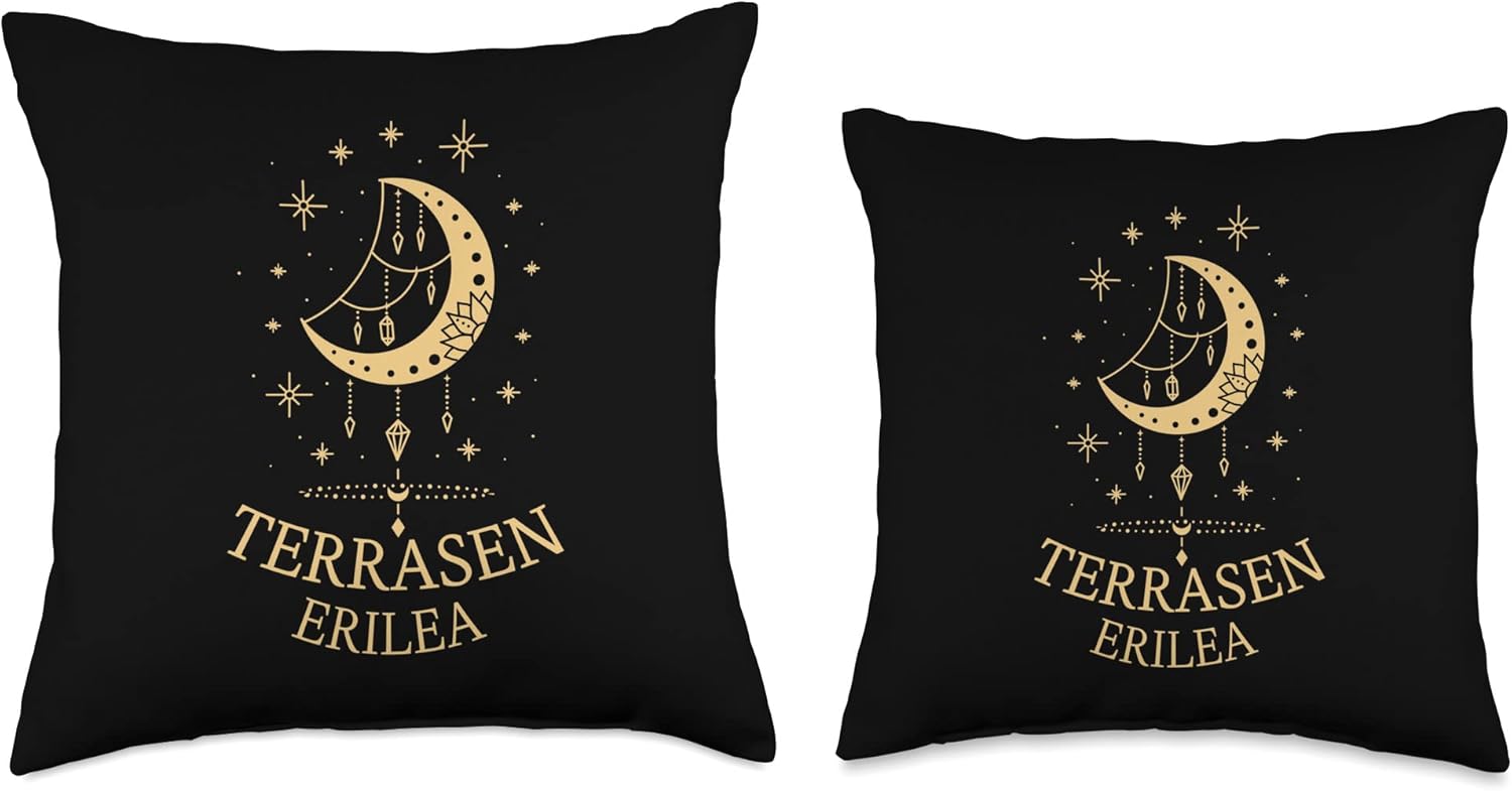 Outfitters Ave. Throne of Glass-The Thirteen for Terrasen – Almohada de 18 x 18 pulgadas, multicolor