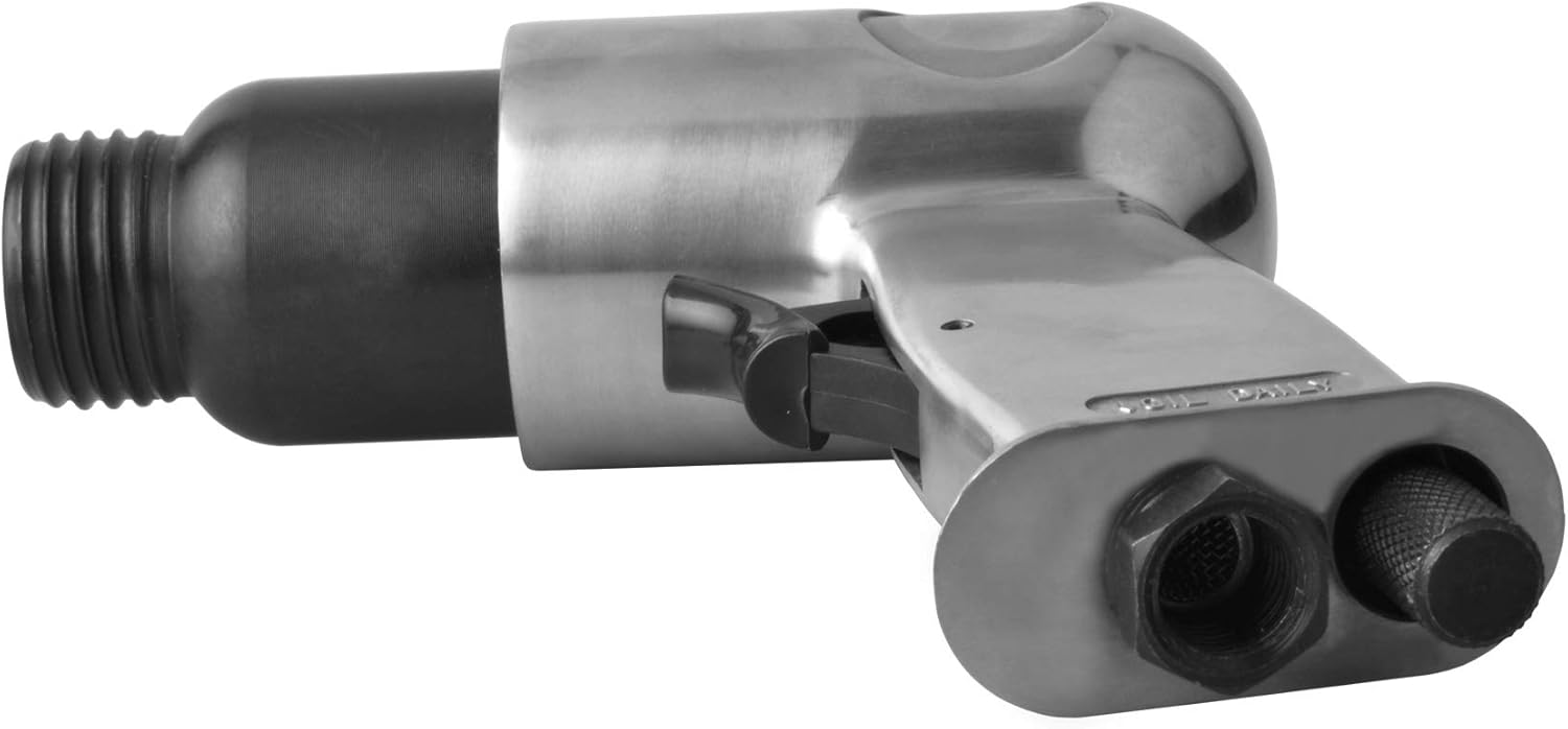 PROSHI Kit de martillo neumático de 5.906 in 4 cinceles, 4500 BPM, herramienta neumática de pala de martillo, herramienta neumática de pala de
