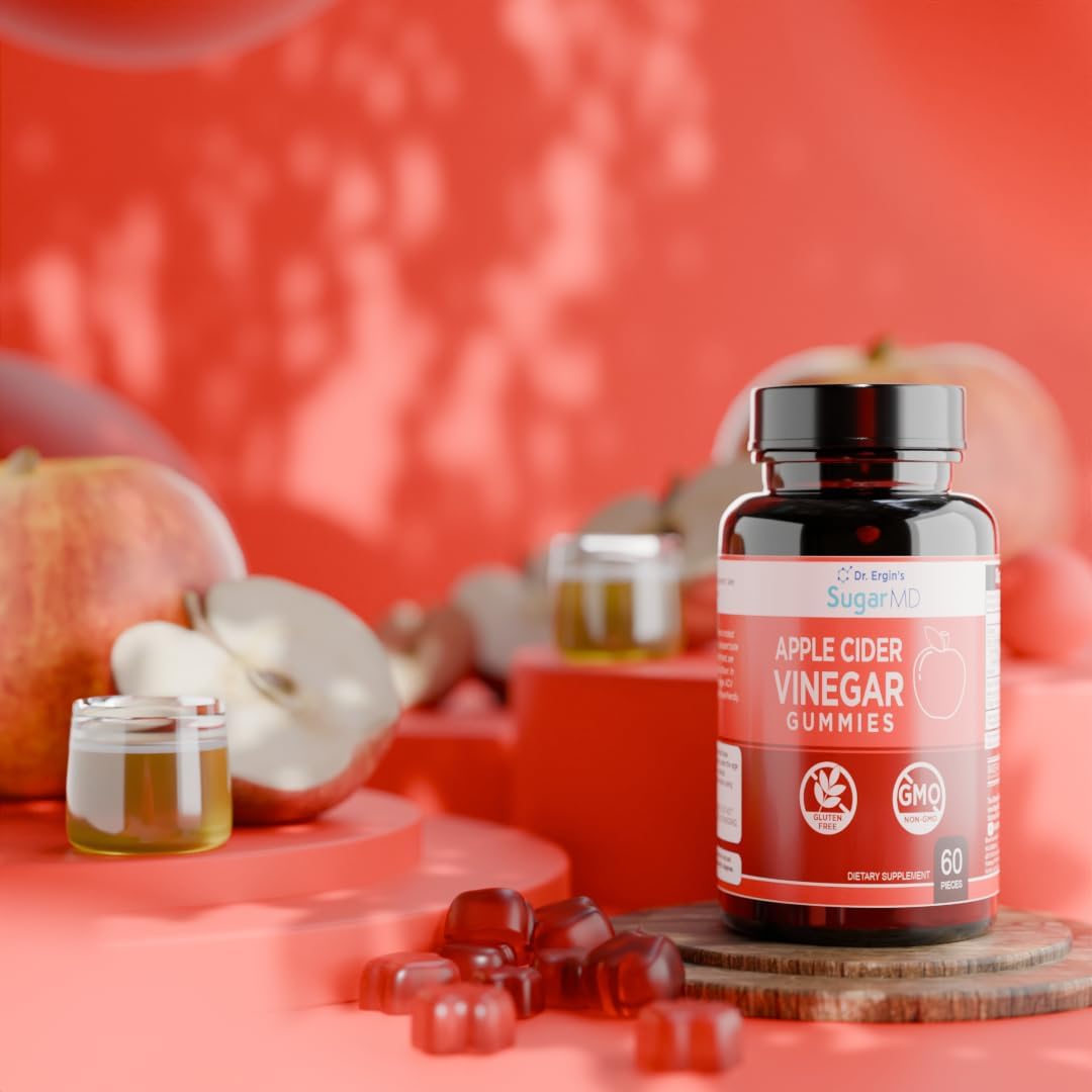 SugarMD Dr. Ergin’s Apple Cider Vinegar – 60 Gummies