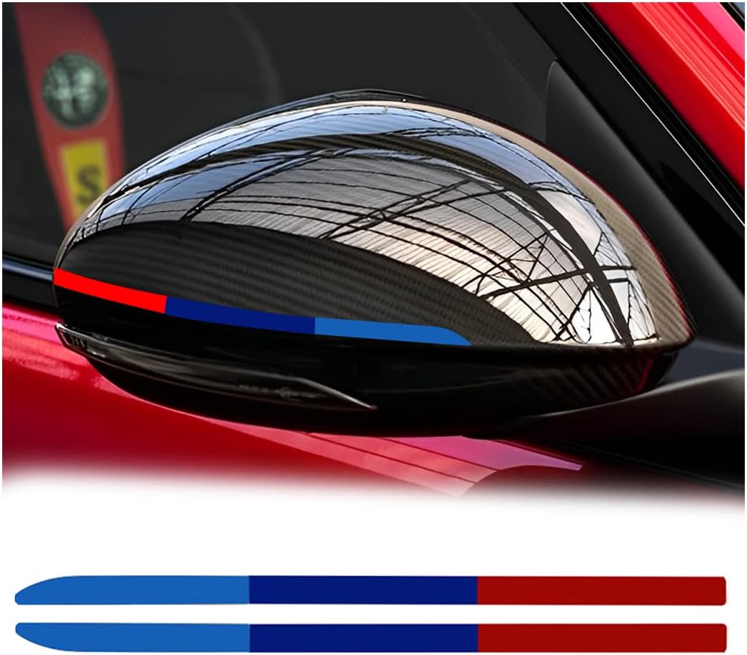 AICEL 6 calcomanías reflectantes para espejo retrovisor para automóvil, impermeables, decoración gráfica, calcomanía de personalidad, accesorios
