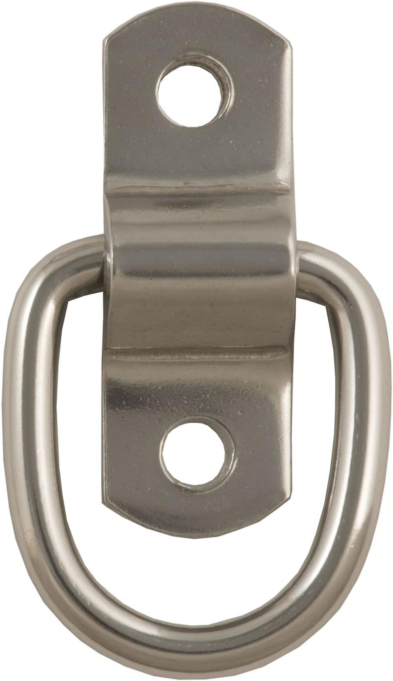 CURT 83732 – Anclaje de amarre para remolque de acero inoxidable montado en superficie, 1 x 1-14 pulgadas, capacidad de 1,200 libras (paquete de 2)