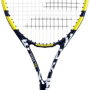 Babolat Evoke 105 – Raqueta de tenis de cuerda, negroamarillo (agarre de 4 14 pulgadas) Babolat Evoke 105 – Raqueta de tenis de cuerda, negroamarillo (agarre de 4 14 pulgadas)