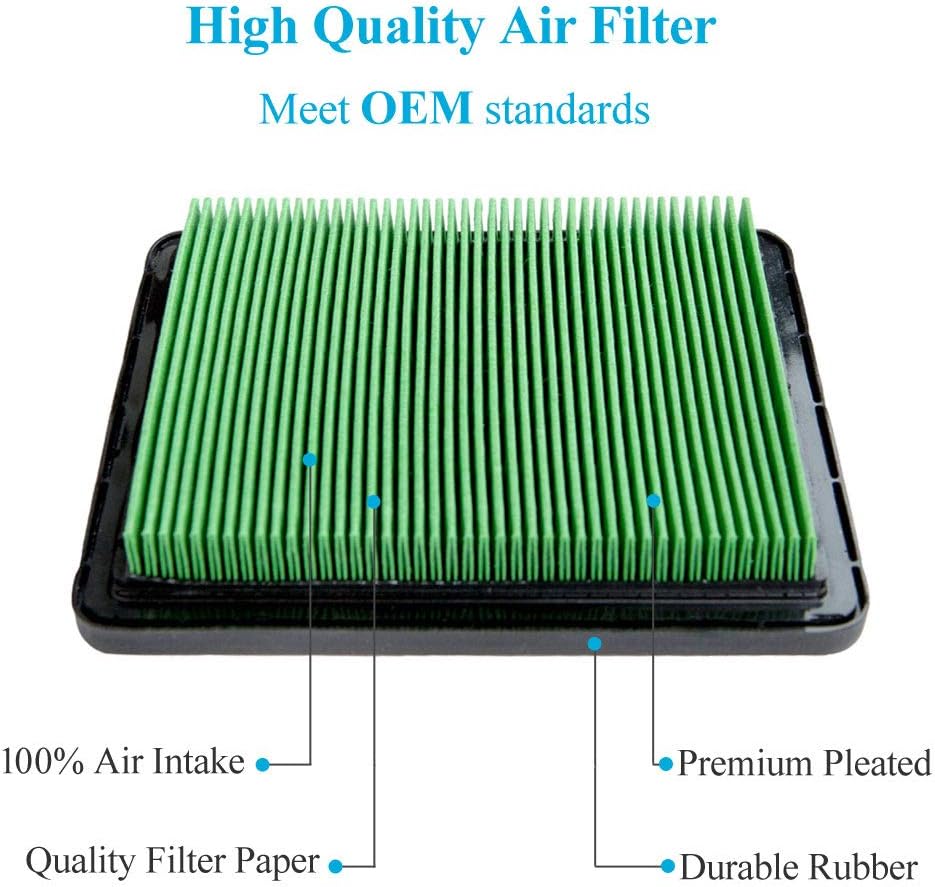 Paquete de 5 filtros de aire 17211-zl8-023, compatible con Honda gc160 gcv160 gc190 gc190 gcv190 Engine Element y más, limpiador de aire para