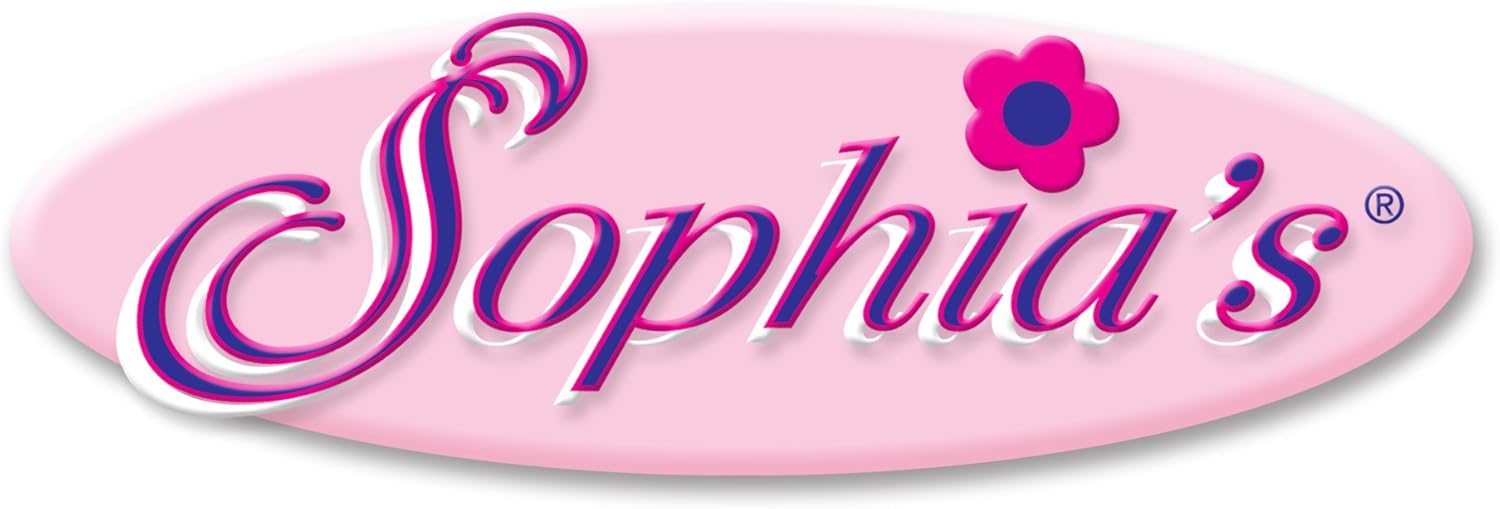 Sophia’s – Muñeca de 18″ – Blazer de satén con estampado magenta, Dickie blanco con pajarita y pantalones de vestir negros