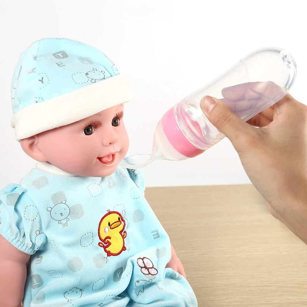 Cuchara de alimentación para bebés, 1 unidad, cucharas para bebés, comedero de alimentos para bebés 0 – dispensación y alimentación (3.0 fl oz)