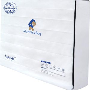 Bolsas de colchón para mudanza y almacenamiento, bolsa de colchón impermeable con cremallera de 6 mil, tamaño individual, extra gruesa, resistente a Bolsas de colchón para mudanza y almacenamiento, bolsa de colchón impermeable con cremallera de 6 mil, tamaño individual, extra gruesa, resistente a