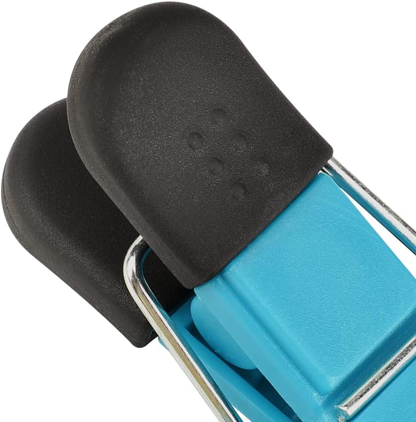 TACGEA Clips para chips, paquete de 8 clips para alimentos, clips amplios abiertos para bolsas para almacenamiento de alimentos con agarre hermético