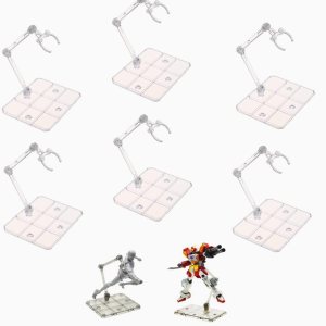 6 piezas de soporte para figuras de acción HG144, base de exhibición, soporte para modelo de muñeca compatible con HG RG SD SHF Gundam 144 Toy Clear 6 piezas de soporte para figuras de acción HG144, base de exhibición, soporte para modelo de muñeca compatible con HG RG SD SHF Gundam 144 Toy Clear