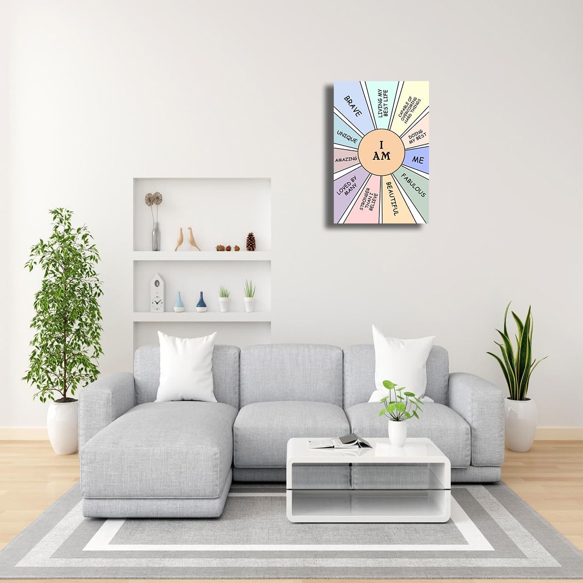 Pósteres educativos enmarcados con mentalidad de crecimiento, arte de pared vintage de salud mental, póster de afirmación positiva, lienzo con citas