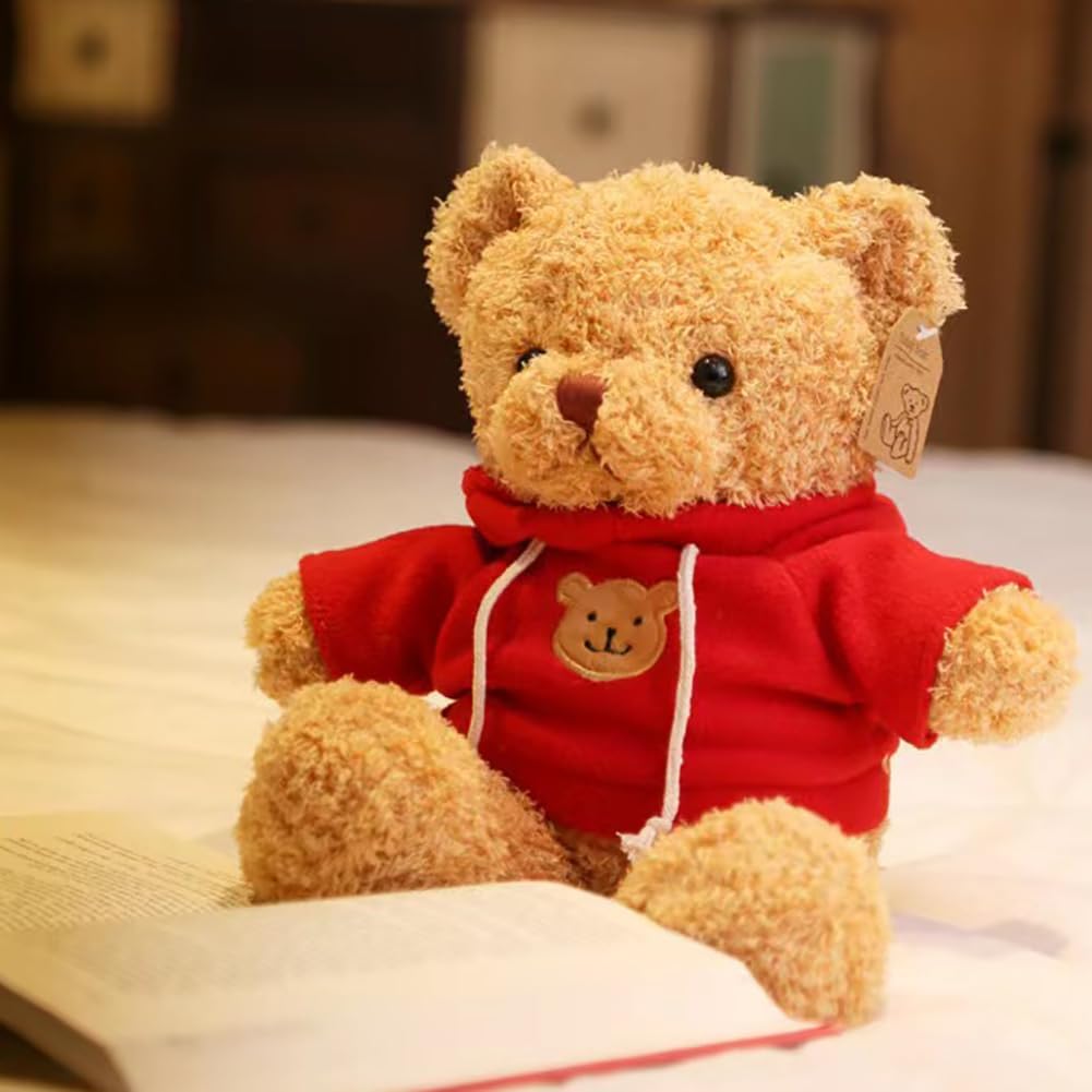 Oso de peluche, oso de peluche suave, regalos para niños pequeños en baby shower, día de San Valentín (azul, 12 pulgadas)