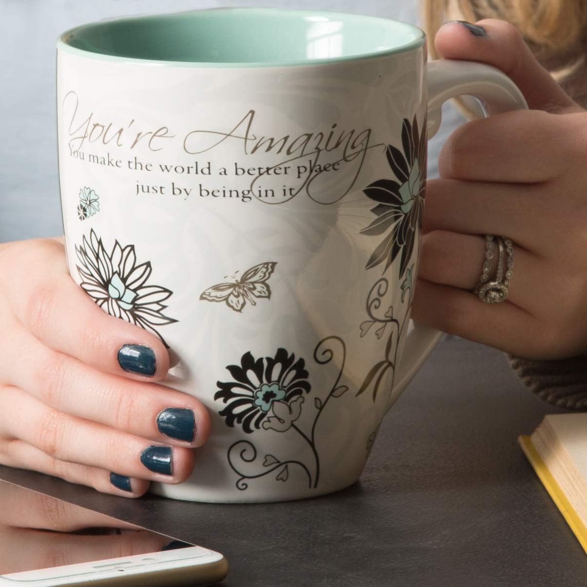 Taza de cerámica Mark My Words “You’re Amazing”, 20 onzas