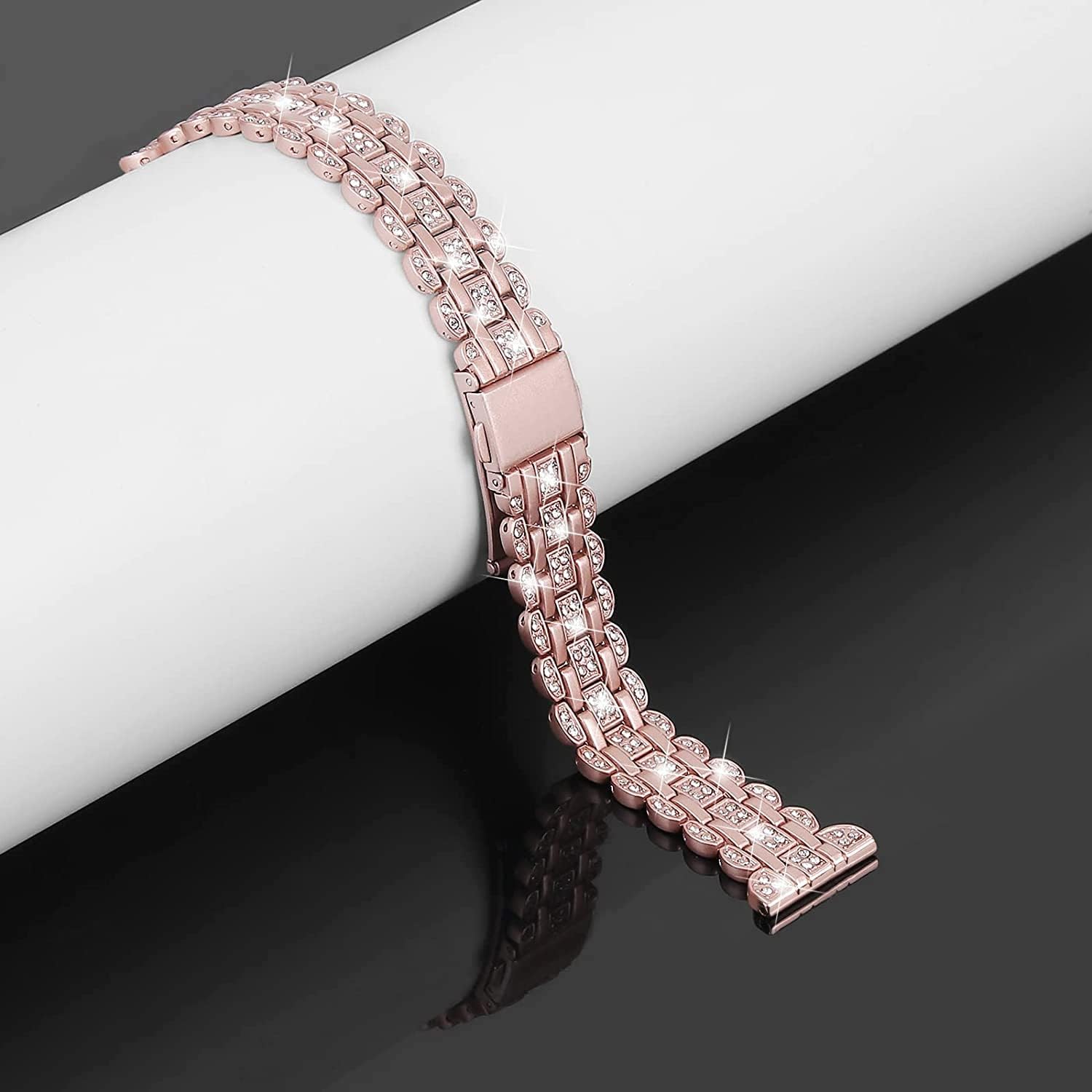 Bling Band+ Funda compatible con Galaxy Watch 65 de 1.575 pulgadas1.732 pulgadas, correa elegante de repuesto para mujer y funda para Samsung Watch