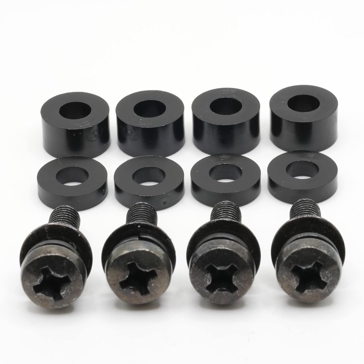Tornillos de montaje en pared M8 compatibles con instalaciones Samsung de 0.433-0.512 in (paso de 0.049 in) kit completo con tornillos, arandelas y