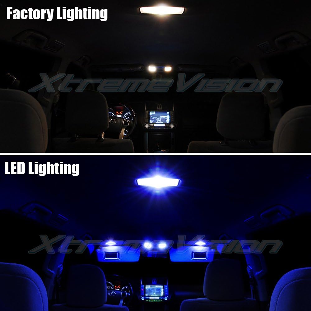 XtremeVision LED interior para Chevy Tahoe 2007-2014 (12 piezas) kit de LED interior azul + herramienta de instalación