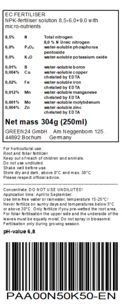 Fertilizante líquido de palmera HighTech NPK, raíz, suelo, foliar, fertilizante – Alimento vegetal profesional (fabricado en Alemania)