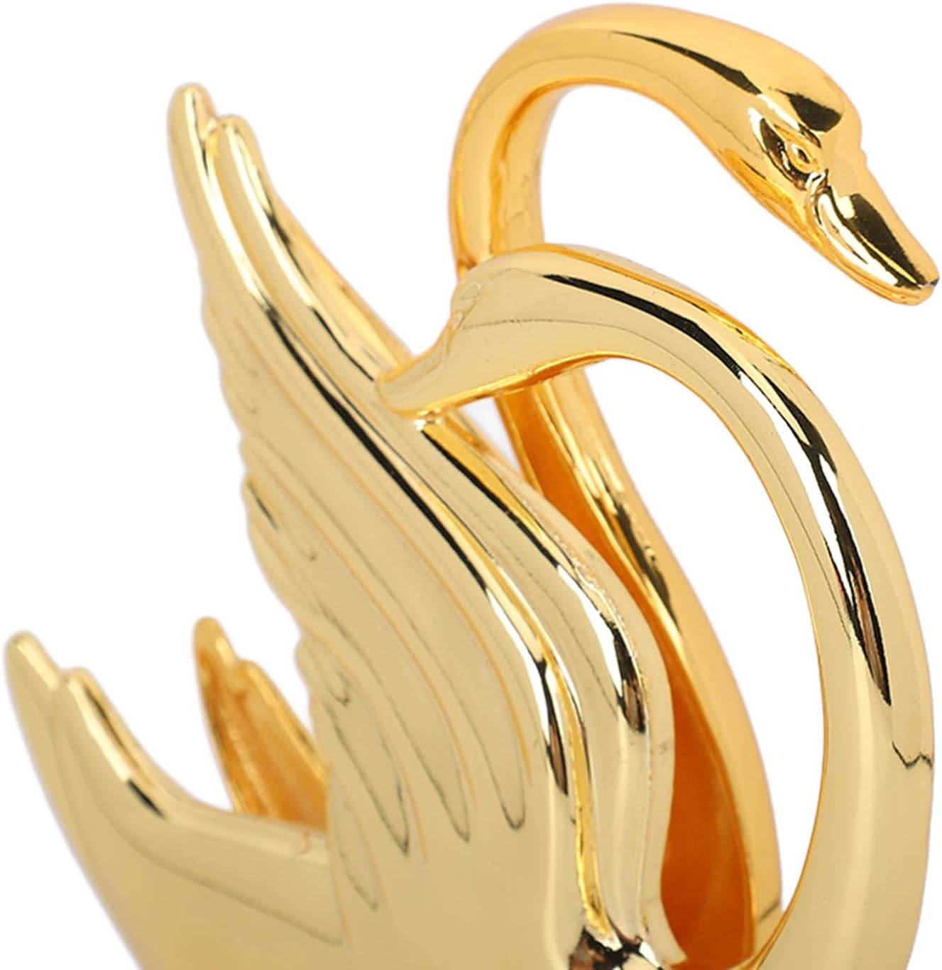 Servilleteros dorados, soporte de servilleta de cisne de metal inoxidable, elegante soporte de servilleta de mesa moderno dorado, soporte