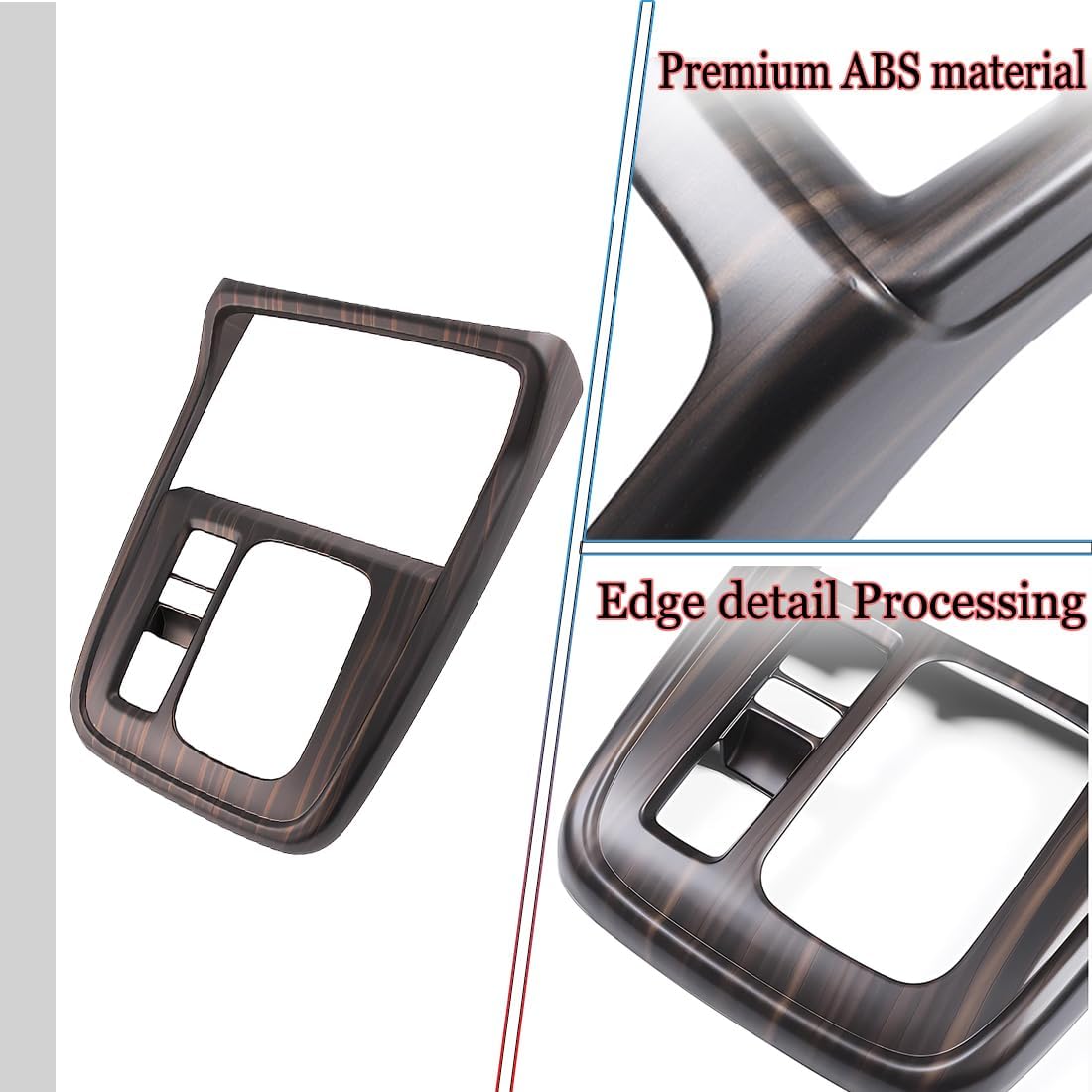 2 piezas de marco de consola central, cubierta de panel de palanca de cambios para Honda CRV CR-V 2023 2024 – Accesorios interiores deportivos de