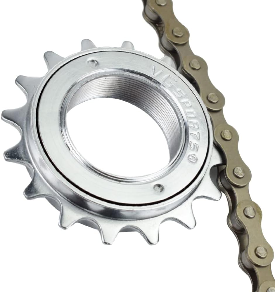 VG SPORTS Rueda libre de bicicleta de una sola velocidad, 16T18T20T22T24T Compatible con piezas de repuesto Freehub tipo roscado de rueda libre de