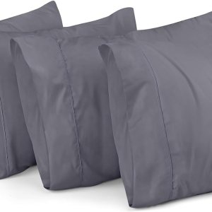 Utopia Bedding Fundas de almohada estándar  Paquete de 4  Cierre de sobre  Tela de microfibra cepillada suave  Fundas de almohada resistentes al Utopia Bedding Fundas de almohada estándar  Paquete de 4  Cierre de sobre  Tela de microfibra cepillada suave  Fundas de almohada resistentes al