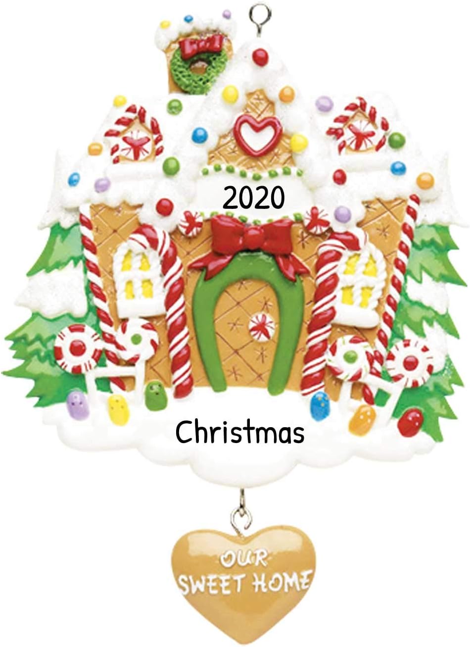 Adorno personalizado de casa de jengibre 2022  Colgante de pared de casa de jengibre  Adornos de casa de jengibre para árbol de Navidad  Nuestro